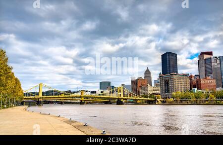 Der Allegheny River in Pittsburgh, Pennsylvania, USA Stockfoto