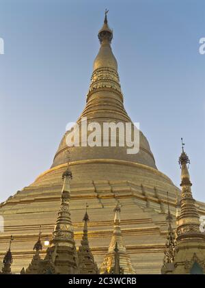 dh Shwedagon Pagodentempel YANGON MYANMAR Buddhistische Tempel Great Dagon Zedi Daw golden Stupa burmese Blattgold Stockfoto