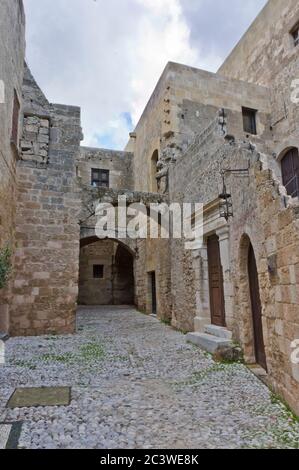 Rhodos Altstadt Blick, Griechenland Stockfoto