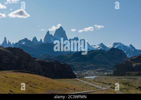 Fitz Roy Berg bei El Chalten, in Patagonien, Argentinien Stockfoto