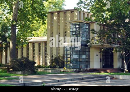 Westhope, auch bekannt als Richard Lloyd Jones House, wurde vom Architekten Frank Lloyd Wright entworfen und 1929 in Tulsa, Oklahoma, erbaut. Stockfoto