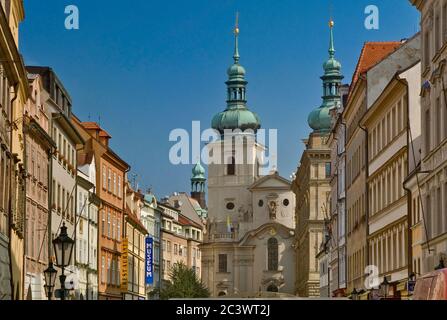 St. Gallus (Sv Havel) Kirche in der Havelska Straße in der Altstadt, Prag, Tschechische Republik Stockfoto