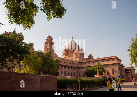 Umaid Bhawan Palace, in Jodhpur in Rajasthan, Indien Stockfoto