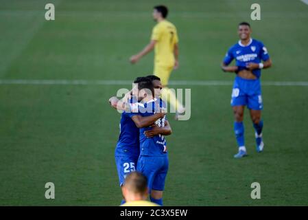 FUSSBALL - VILLAREAL VS SEVILLA Escudero, Fernando in Aktion während der spanischen Liga, La Liga, Fußballspiel zwischen Villareal und Sevilla am 22. juni 2020 im Ceramica Stadion in Valencia, Spanien. Foto: Xisco Navarro Quelle: CORDON PRESS/Alamy Live News Stockfoto