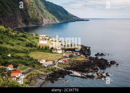 Fajã das Almas, Ilha de S.Jorge Stockfoto