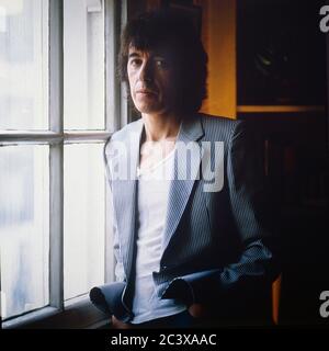 Bill Wyman in seinem Büro in King's Road, London Stockfoto