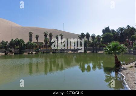 Huacachina, Wüstenoase, Ica, Peru Stockfoto