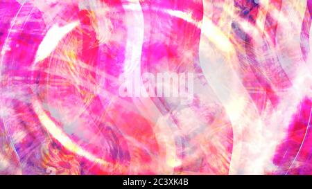 Abstrakte rosa Wellen und rotierende Lichtstrahlen - abstrakte Hintergrundstruktur Stockfoto