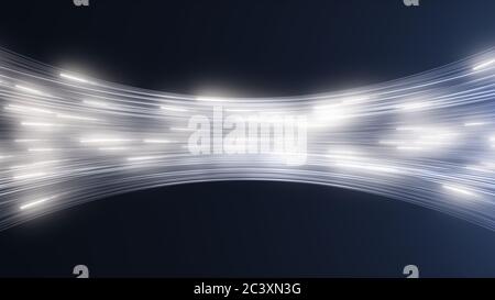 Datenübertragung Über Glasfaserkabel Internet-Übertragungskonzept - Abstrakte Hintergrundtextur Stockfoto