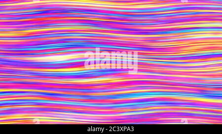 Irisierende Regenbogen Licht Stream Linien Gekrümmten Welle Gradient Flow - Abstrakt Hintergrundstruktur Stockfoto