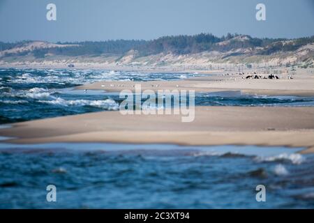 Grenze zwischen Polen und Russland und Grenze zwischen der EU und Russland (mit dem Gebiet Kaliningrad) in Piaski, Polen. 12. Juni 2020 © Wojciech Strozyk / Alamy Stock Photo *** Loca Stockfoto