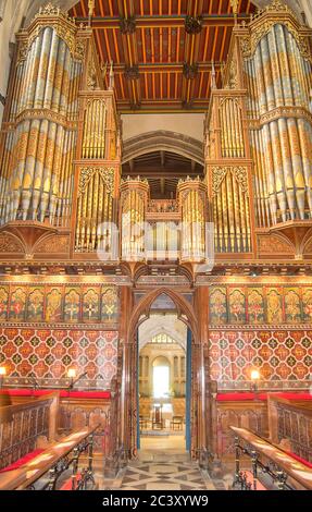 Innenansicht der Rochester Cathedral in Kent, England. Stockfoto