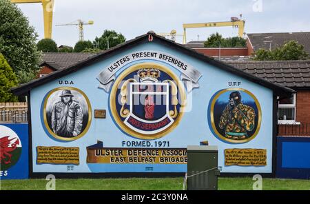 Freedom Corner, Belfast, Nordirland, Großbritannien Stockfoto