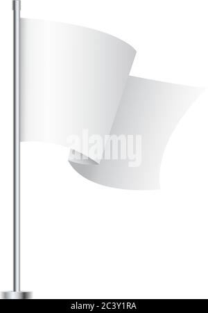 Kleine Tabelle Flagge isoliert auf weißem Hintergrund. vektor Tabelle Flagge Modell Stock Vektor