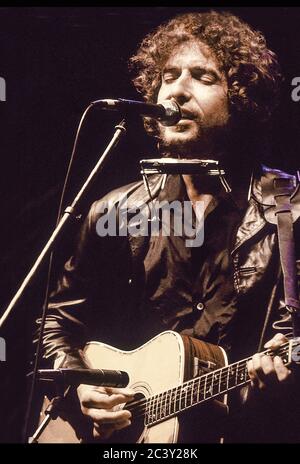 Bob Dylan in Konzert in Earl's Court Exhibition Hall, London 26. Juni 1981 Stockfoto