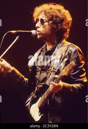 Bob Dylan in Konzert in Earl's Court Exhibition Hall, London 26. Juni 1981 Stockfoto