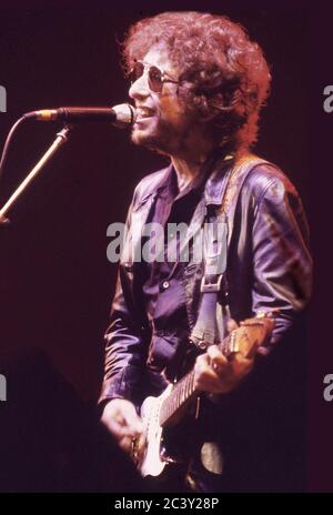 Bob Dylan in Konzert in Earl's Court Exhibition Hall, London 26. Juni 1981 Stockfoto