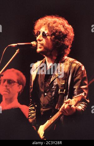 Bob Dylan in Konzert in Earl's Court Exhibition Hall, London 26. Juni 1981 Stockfoto