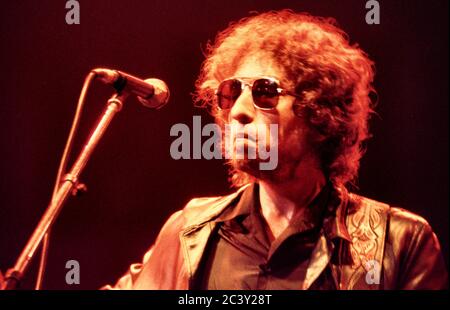 Bob Dylan in Konzert in Earl's Court Exhibition Hall, London 26. Juni 1981 Stockfoto