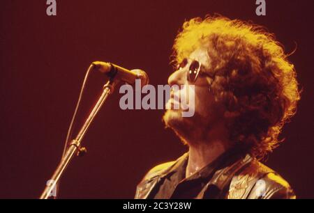 Bob Dylan in Konzert in Earl's Court Exhibition Hall, London 26. Juni 1981 Stockfoto