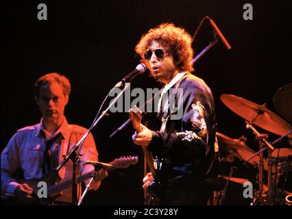 Bob Dylan in Konzert in Earl's Court Exhibition Hall, London 26. Juni 1981 Stockfoto