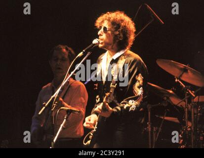 Bob Dylan in Konzert in Earl's Court Exhibition Hall, London 26. Juni 1981 Stockfoto
