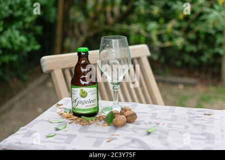 Sint Gillis Waas, 22. Mai 2020, Gageleer Craft Belgisches Bier Original ist ein goldenes Bier Stockfoto