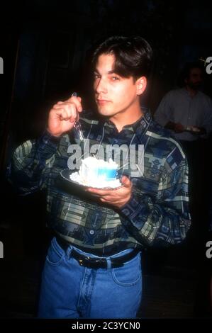 Burbank, California, USA 8. November 1995 Schauspieler Bryan Dattilo besucht Days of Our Lives 30. Jahrestag Party und Cake Cutting am 8. November 1995 in den Burbank Studios in Burbank, Kalifornien, USA. Foto von Barry King/Alamy Stockfoto Stockfoto