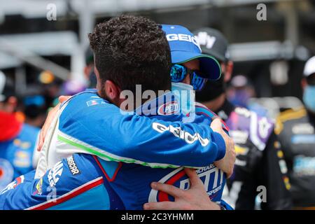 Lincoln, Alabama, USA. Juni 2020. Ty Dillon (13) macht sich bereit für den GEICO 500 im Talladega Superspeedway in Lincoln, Alabama. Kredit: Stephen A. Arce/ASP/ZUMA Wire/Alamy Live Nachrichten Stockfoto