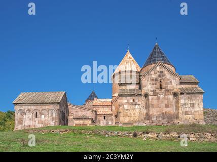 Gosh, Armenien - 25. September 2019: Goshavank ist ein armenisches Kloster aus dem 12. Oder 13. Jahrhundert im Dorf Gosh Stockfoto