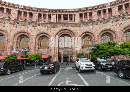 Marriott Hotel, Hotel Armenien während der Sowjetzeit, Republic Square, früher Lenin Square während der Sowjetzeit, Jerewan, Armenien Stockfoto