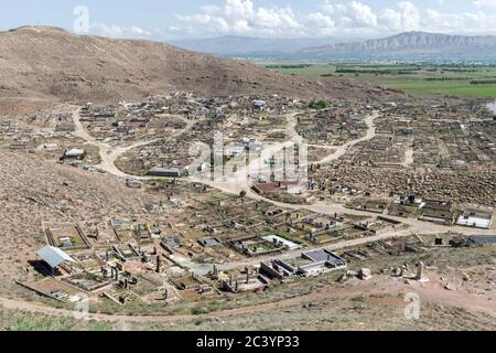 Friedhof, Kloster Khor Virap, Armenien Stockfoto