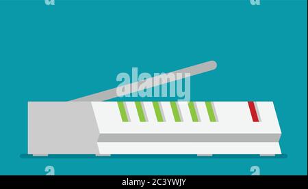 Symbol für flache Vektorgrafik des Routers Stock Vektor