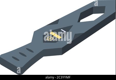 Symbol für Metalldetektor-Werkzeug, isometrischer Stil Stock Vektor