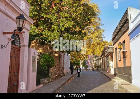 Blick auf die Altstadt Colonia del Sacramento, Uruguay, Südamerika Stockfoto