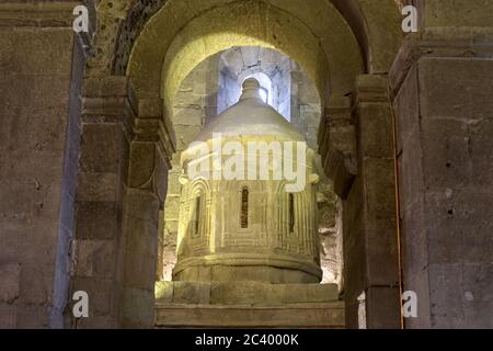 Kopie der Kapelle des Heiligen Grabes in Jerusalem, Svetizchoveli Kathedrale buchstäblich die Kathedrale der lebenden Säule, ist eine Ost-orthodoxe kathe Stockfoto