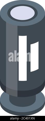 Symbol für elektrischen Transistor, isometrischer Stil Stock Vektor