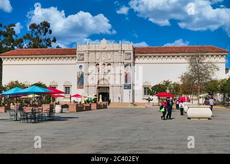 San Diego Museum of Art im Balboa Park Stockfoto