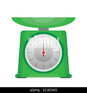 Haushaltswaagen flachen Vektor Stock Vektor