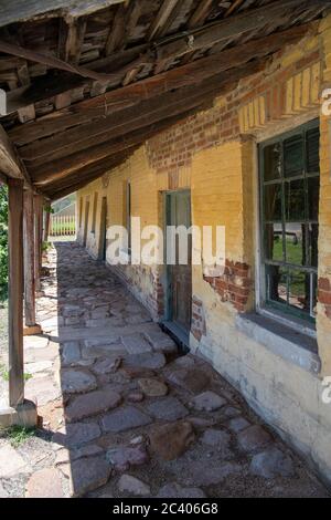 Veranda Shamrock Hartley Historic Village Central Tablelands NSW Australien Stockfoto