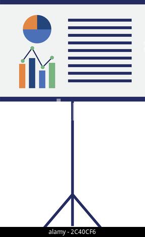 Infografik On Board Design, Data Information Business und Analytics Thema Vektor Illustration Stock Vektor