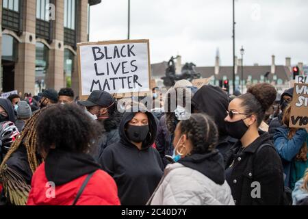 BLM Protest London Stockfoto