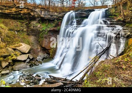 Breandywine Falls im Cuyahoga Valley National Park in Ohio Stockfoto