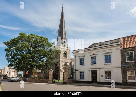 St. Nicholas Chapel Kings Lynn, Ansicht der St. Nicholas Chapel aus dem 14. Jahrhundert, die sich im nördlichen Ende des historischen King's Lynn in Norfolk, England, Großbritannien, befand Stockfoto