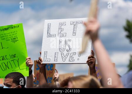 Black Lives Matter Protest Stockfoto