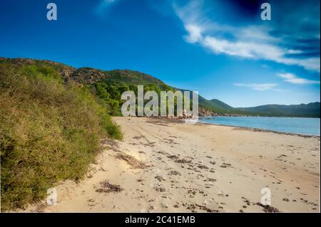 Tuerredda im Süden Sardiniens Stockfoto