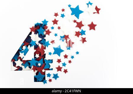 Hintergrund des vierten juli. Amerikanischer Unabhängigkeitsstag Stockfoto