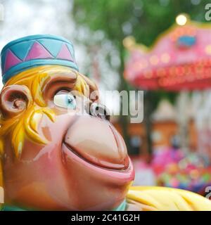 Spielzeug-Affe - Vergnügungspark Stockfoto