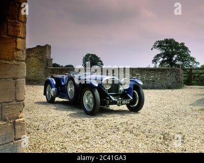 1930er Jahre Invicta 4 1/2 Liter Low Chassis Typ S. Karosserie von Carbodies. Stockfoto