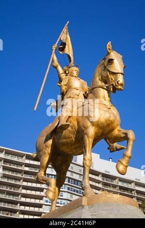 Jeanne d'Arc Statue in Fairmount Park, Philadelphia, Pennsylvania, USA Stockfoto